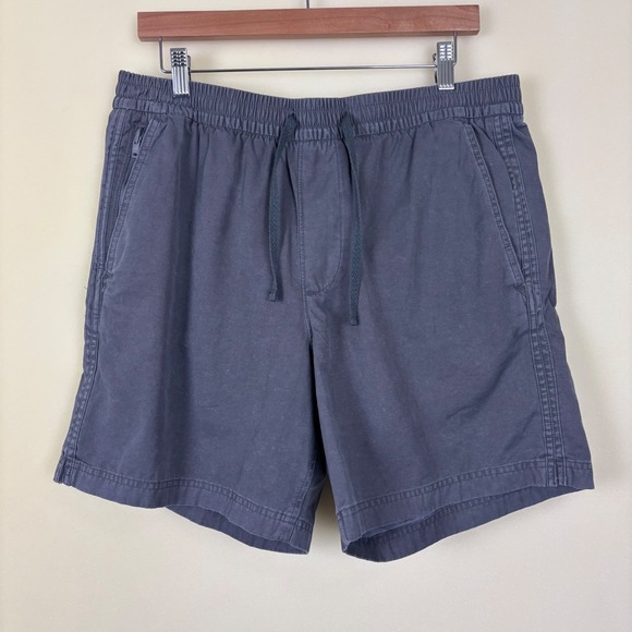 Abercrombie & Fitch Mens Pull On Shorts SZ Large Gray Casual Elastic Waist Beach - Picture 1 of 9